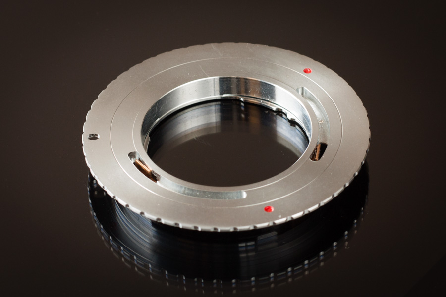 Exakta to EOS adapter (lens side)