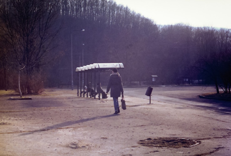 Bus stop (Miskolc 2010) Fed 5, Industar 55mm f/2.8 N-61 L/D